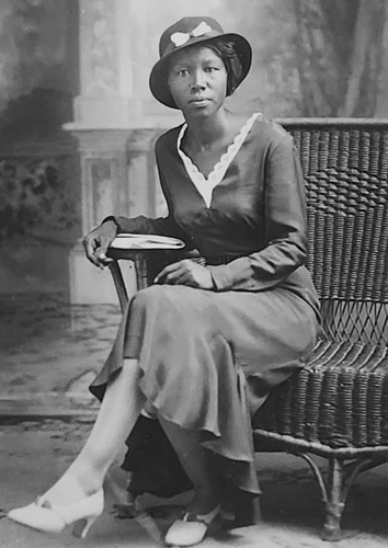 Young black woman portrait